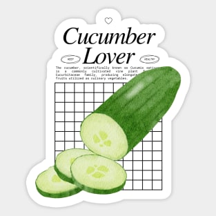 Cucumber Lover - Cucumis sativus Sticker